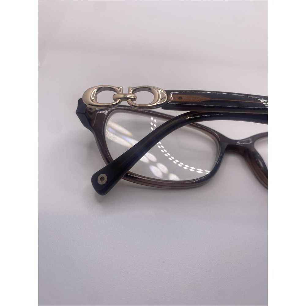 Coach Eyeglasses Women FRAMES ONLY HC 6017 Vanessa 52-15-135 Brown 415 - Picture 12 of 16